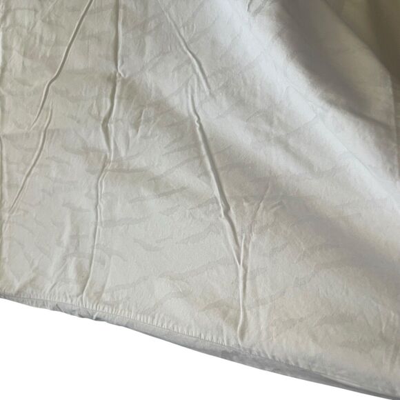 Ralph Lauren King White 100% Cotton Textured‎ Print Single Pillow Case - Picture 3 of 5